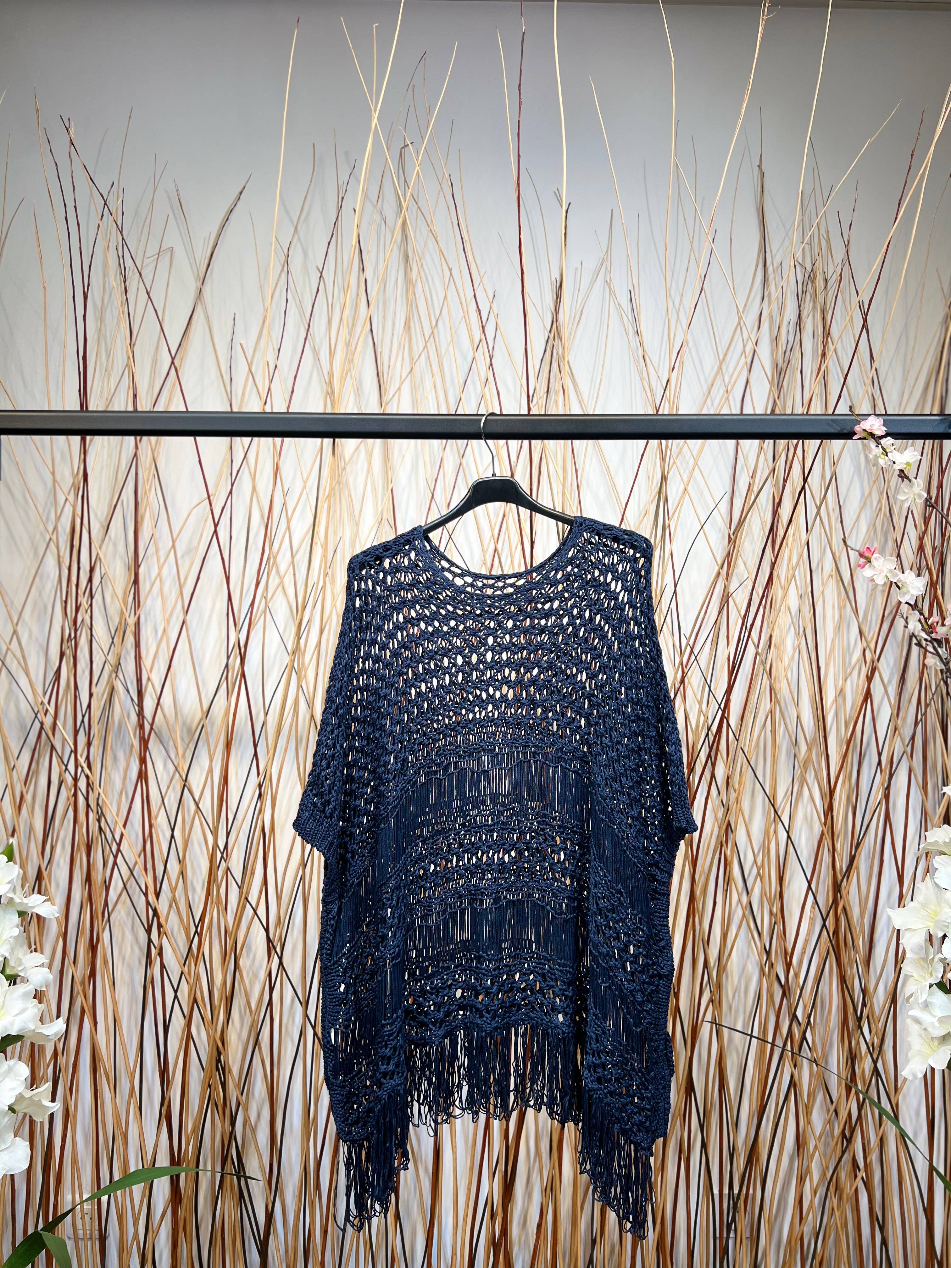 100% puuvillaa - virkattu tunika , 3 värivaihtoehtoa