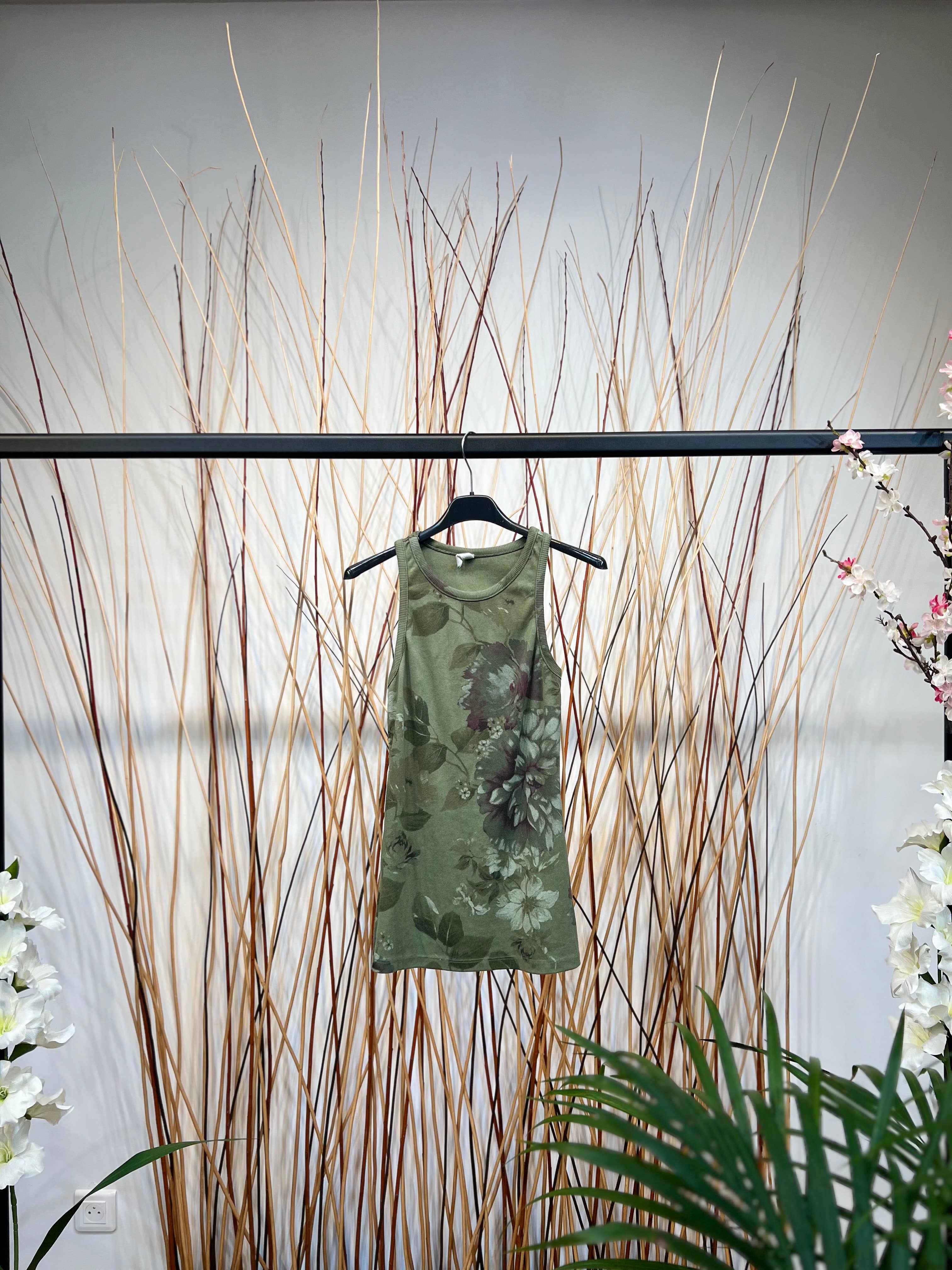 Vintage kukkakuosinen toppi