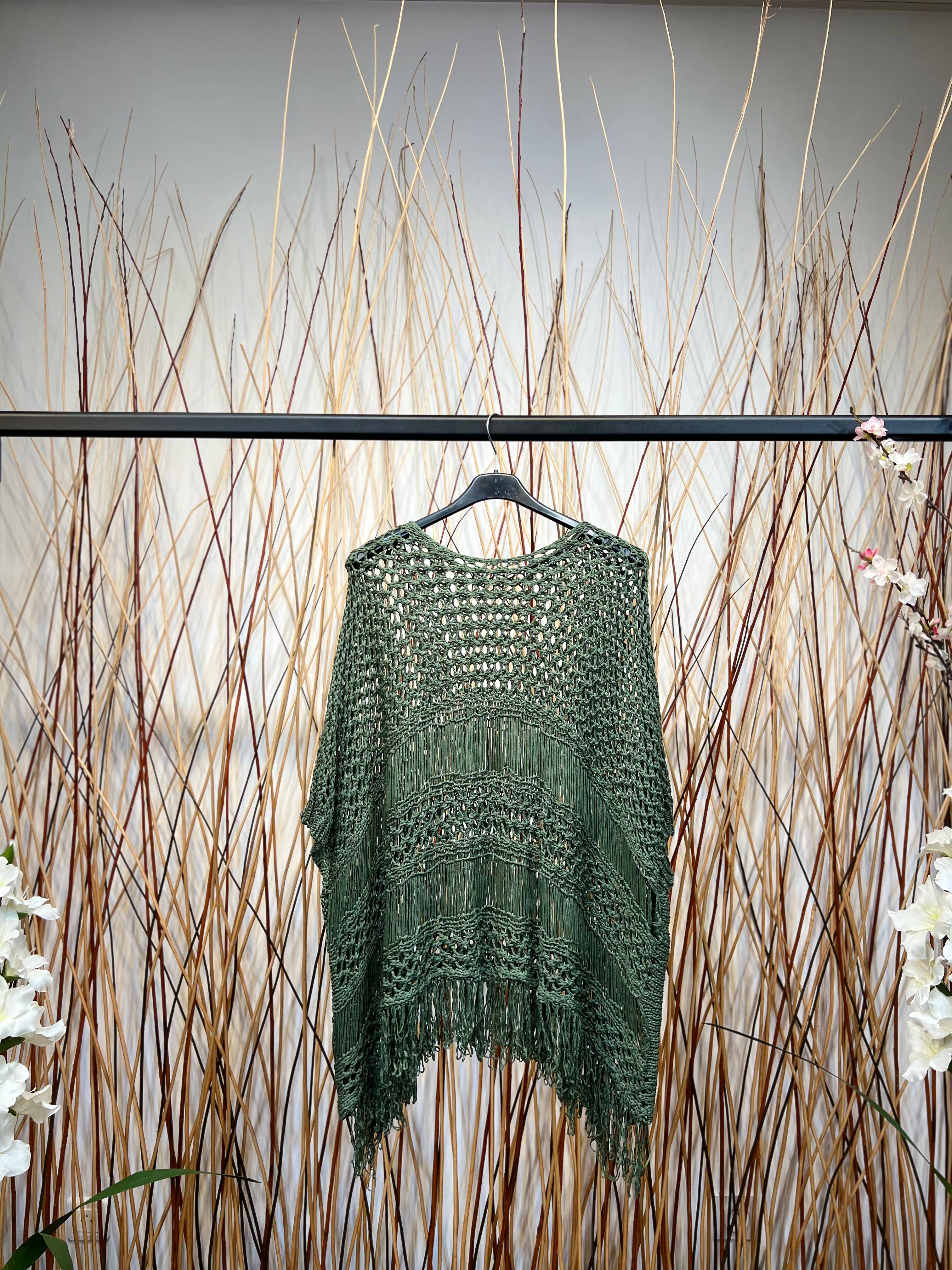 100% puuvillaa - virkattu tunika , 3 värivaihtoehtoa