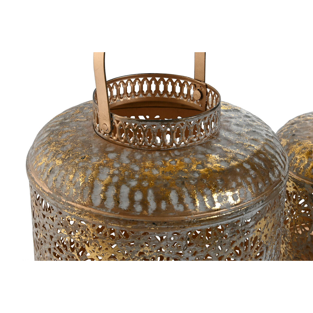 Table Mat Set Home ESPRIT Golden Metal 24 x 24 x 32 cm