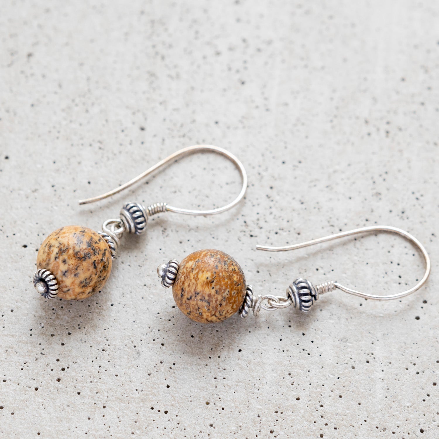 Maisemajaspis korvakorut hopea