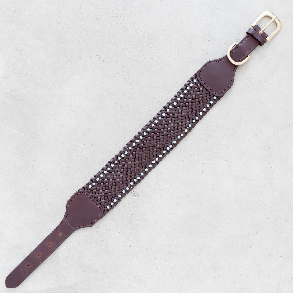 Leveä nahkapanta amatsoniitti kivillä - Uli Design