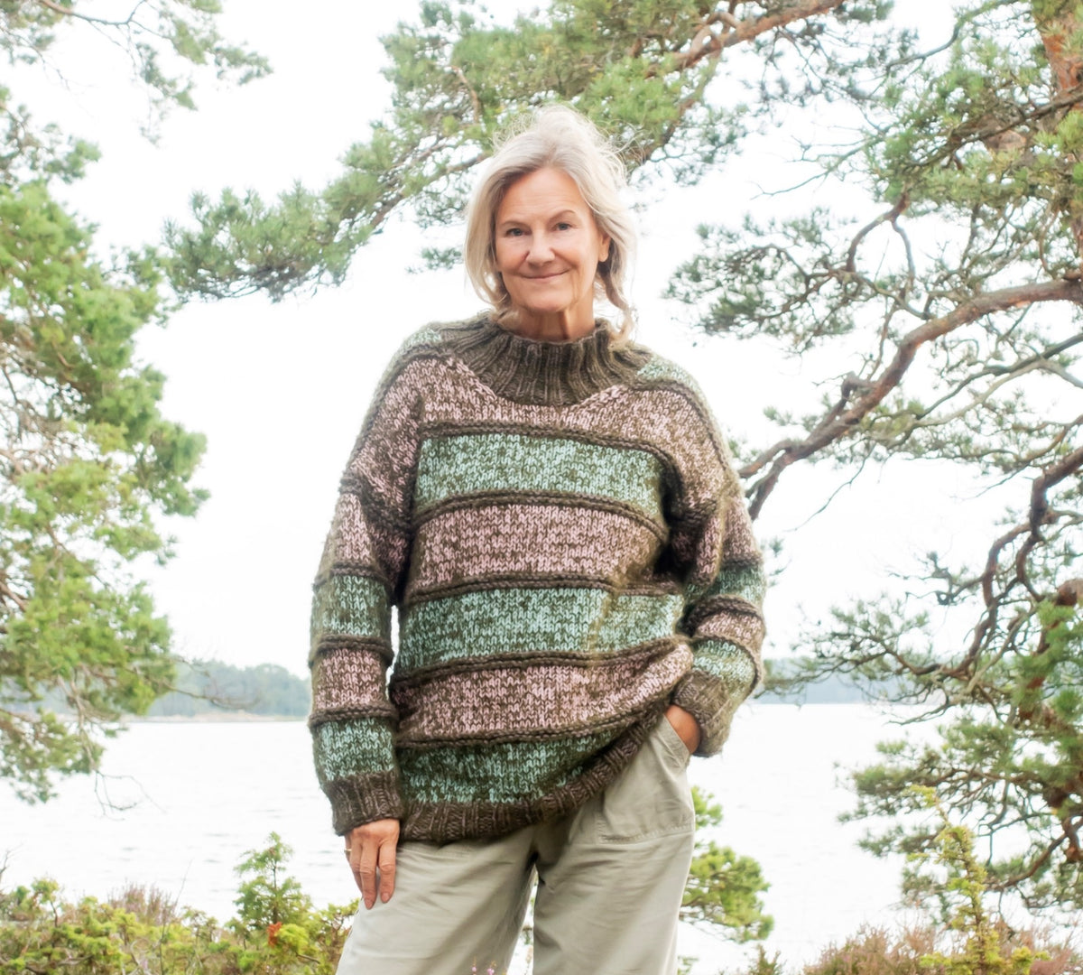 Luonnonvoima-neule - lankapaketti + neuleohje