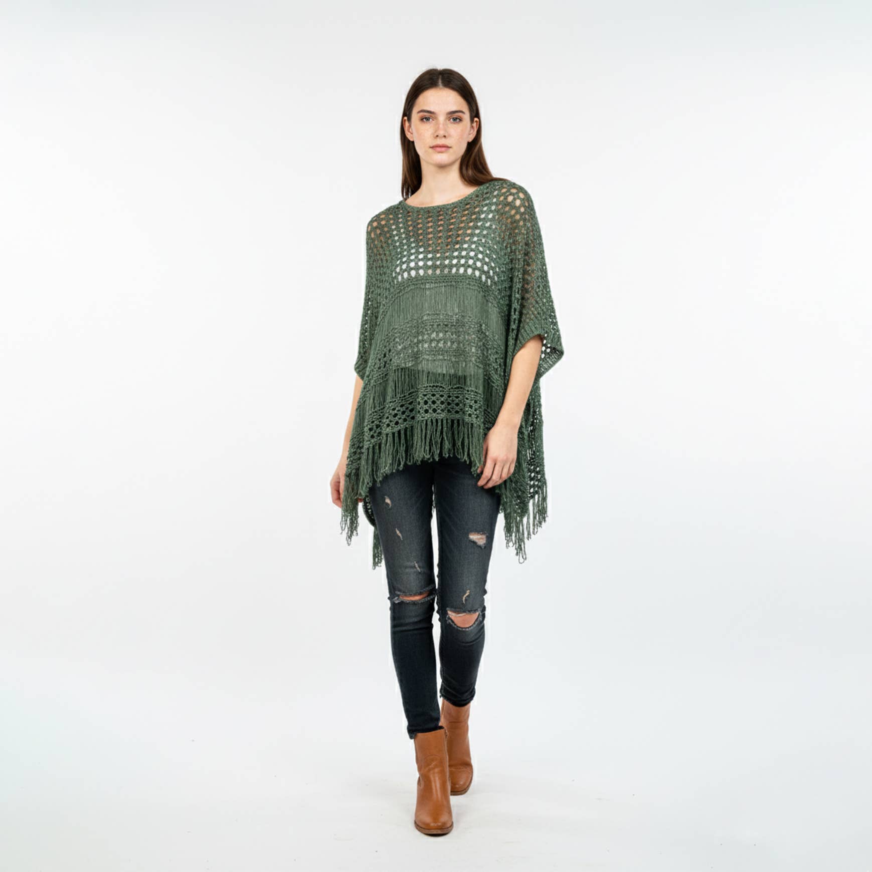 100% puuvillaa - virkattu tunika , 3 värivaihtoehtoa