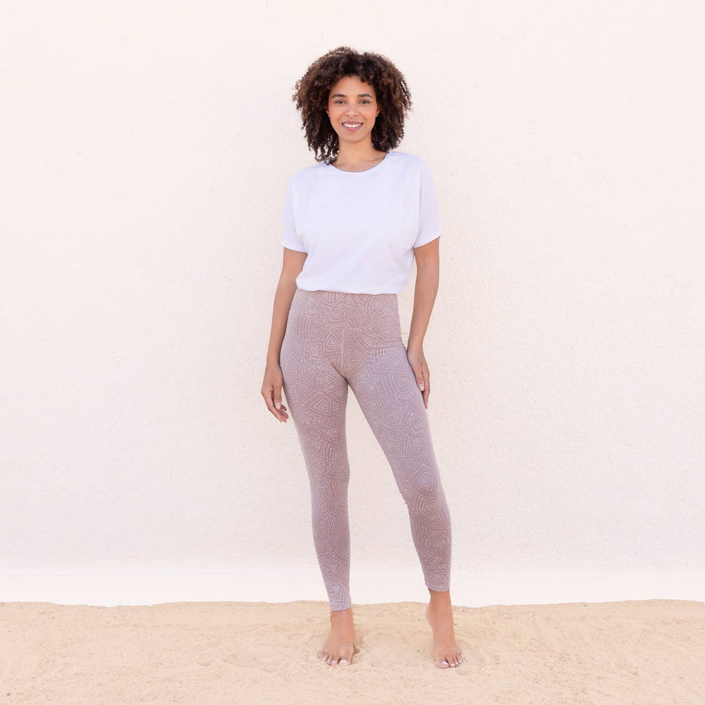 Korkavyötäröiset ekopuuvillaiset leggingsit  joogaan, tanssiin, oleiluun